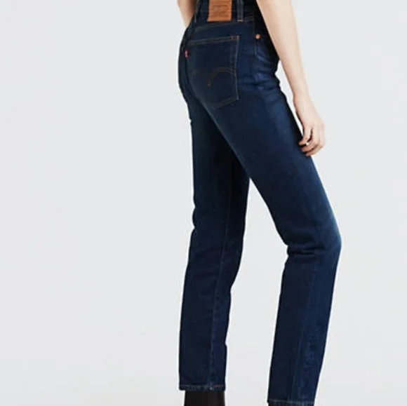 Levi's Wedgie High Rise Premium Denim Jeans in Authentic Favorite Sz 27 NWT - Picture 7 of 15